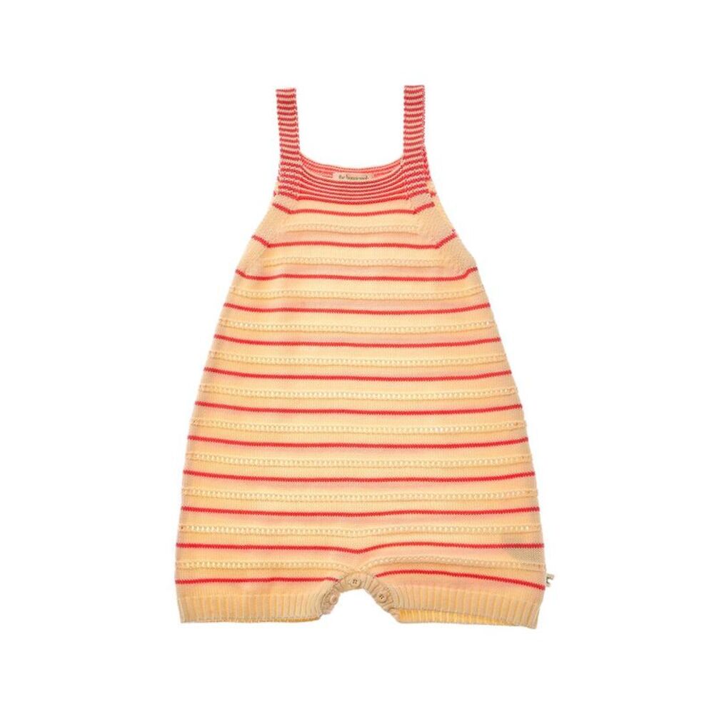 The Bonnie Mob Girls The Bonniemob Pointelle Stripe Shorty Romper